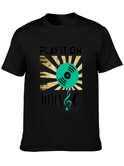 Play It On Music Graphic T-Shirt