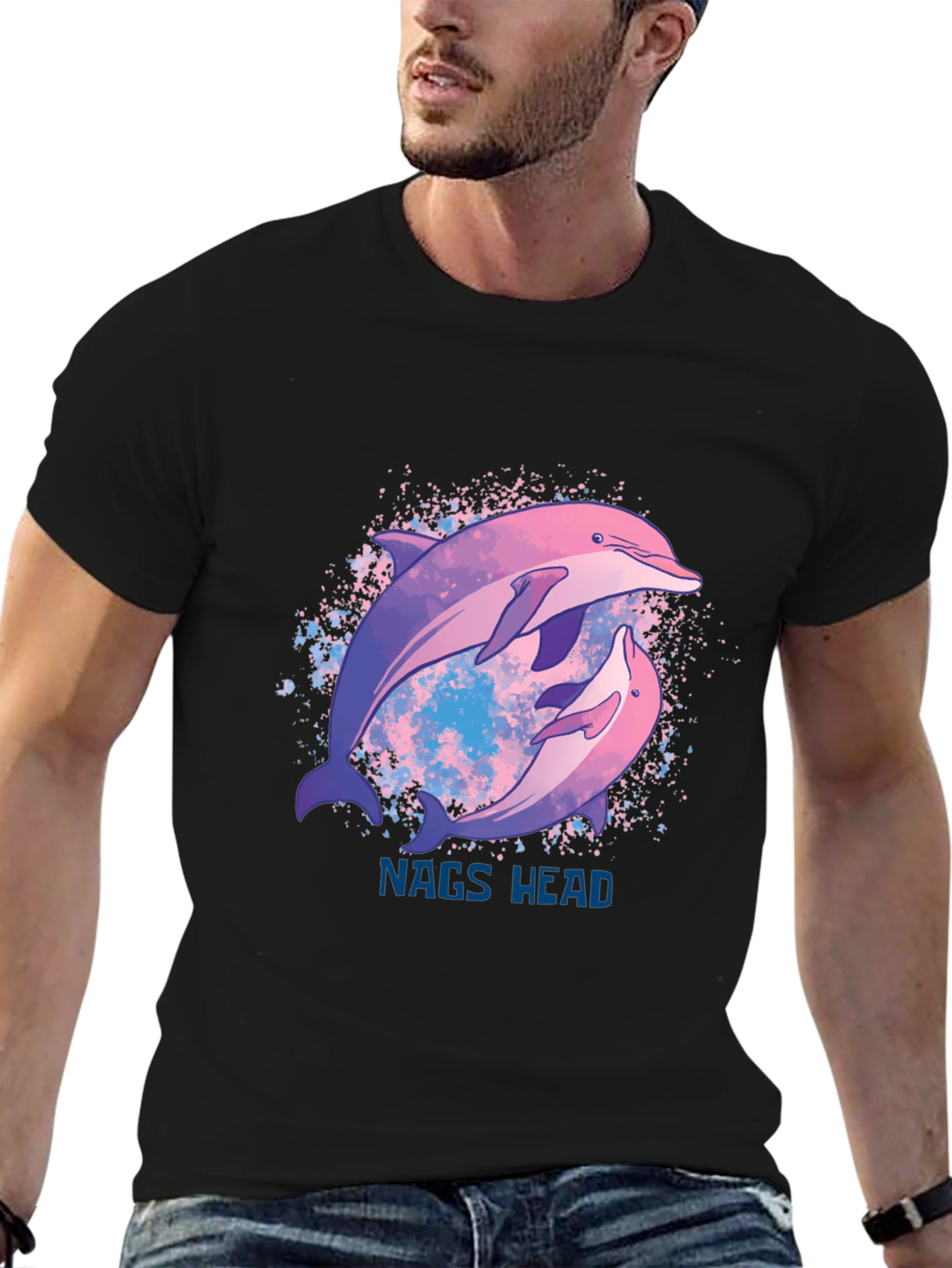 Nags Head Dolphin T-Shirt - Stylish Graphic Tee