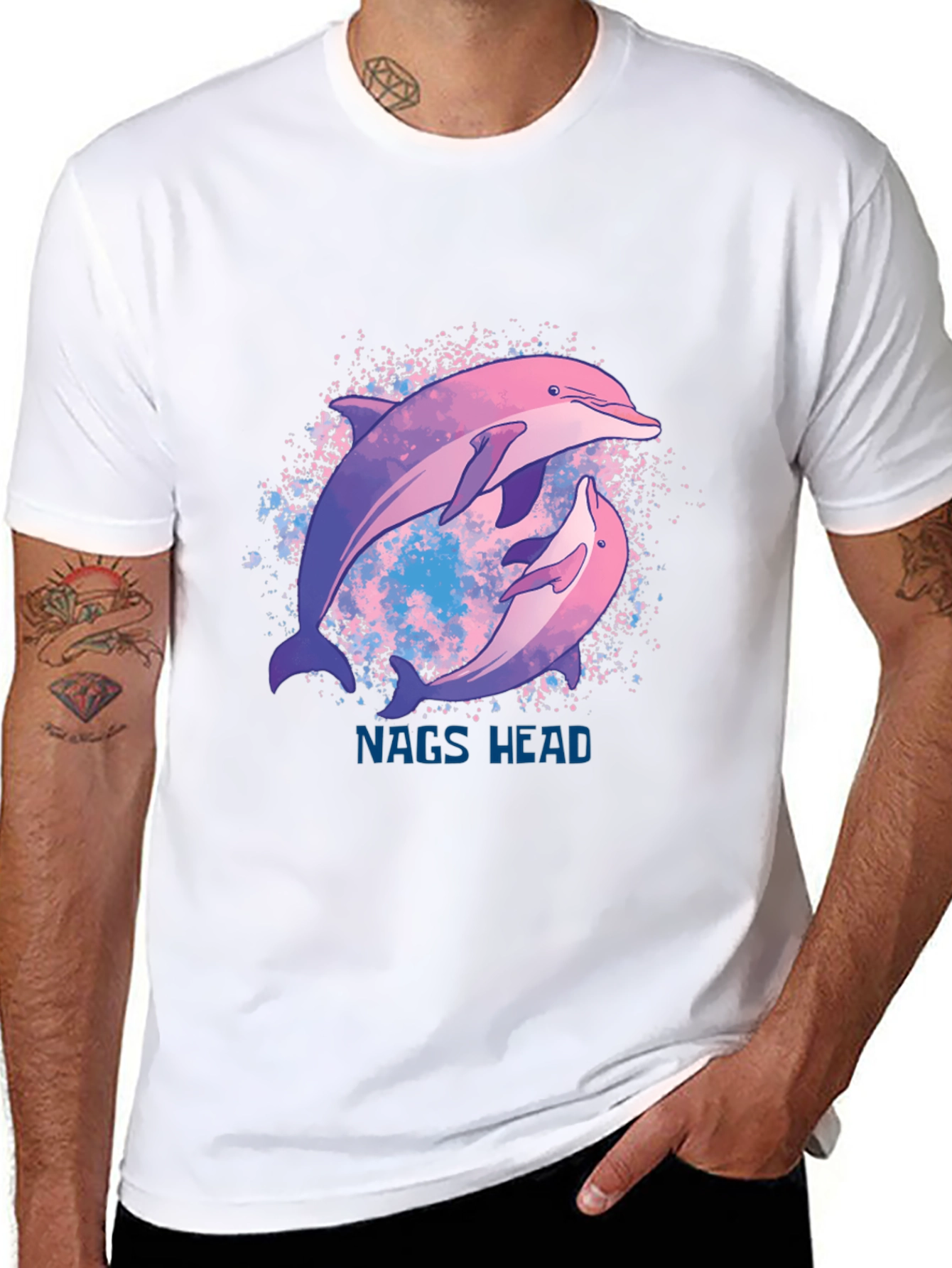 Nags Head Dolphin T-Shirt - Stylish Graphic Tee