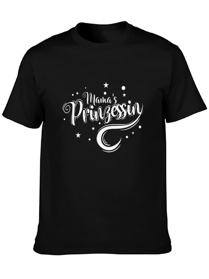 Mamas Prinzessin T-Shirt - Black Cotton Tee