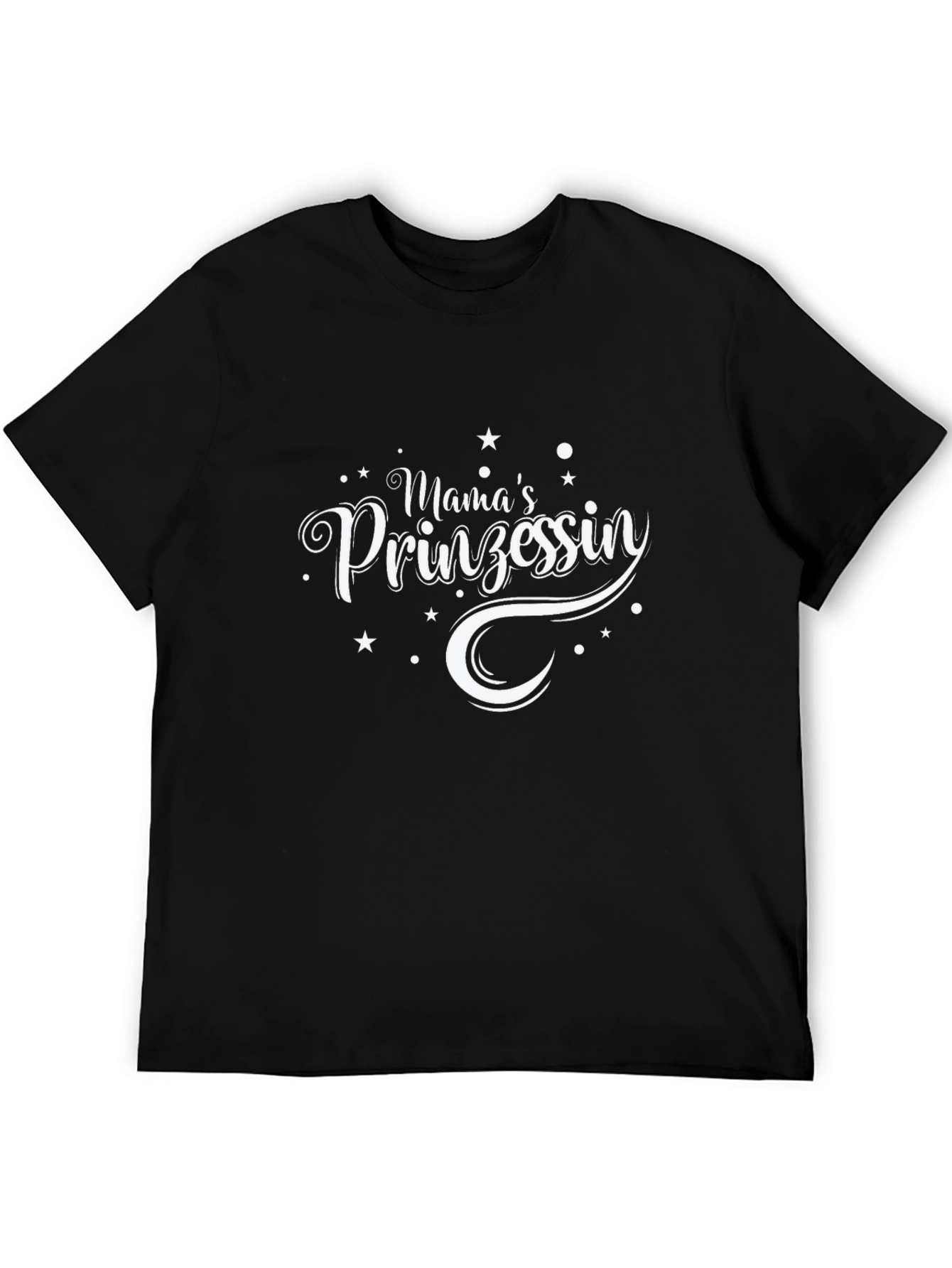 Mamas Prinzessin T-Shirt - Black Cotton Tee