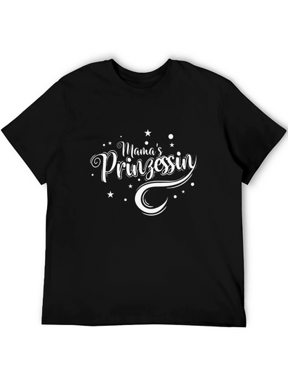 Mamas Prinzessin T-Shirt - Black Cotton Tee