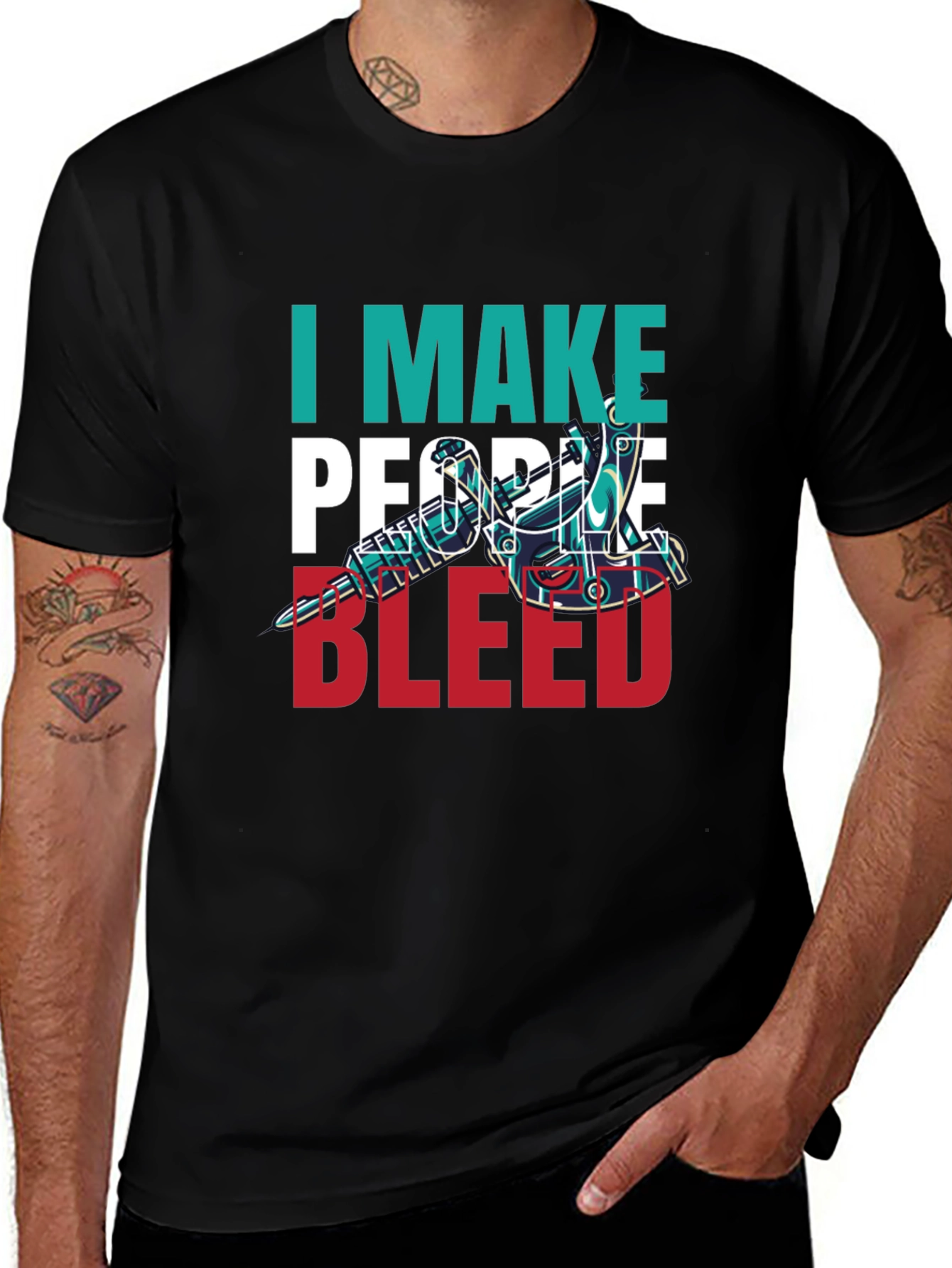 I Make People Bleed Tattoo Artist T-Shirt