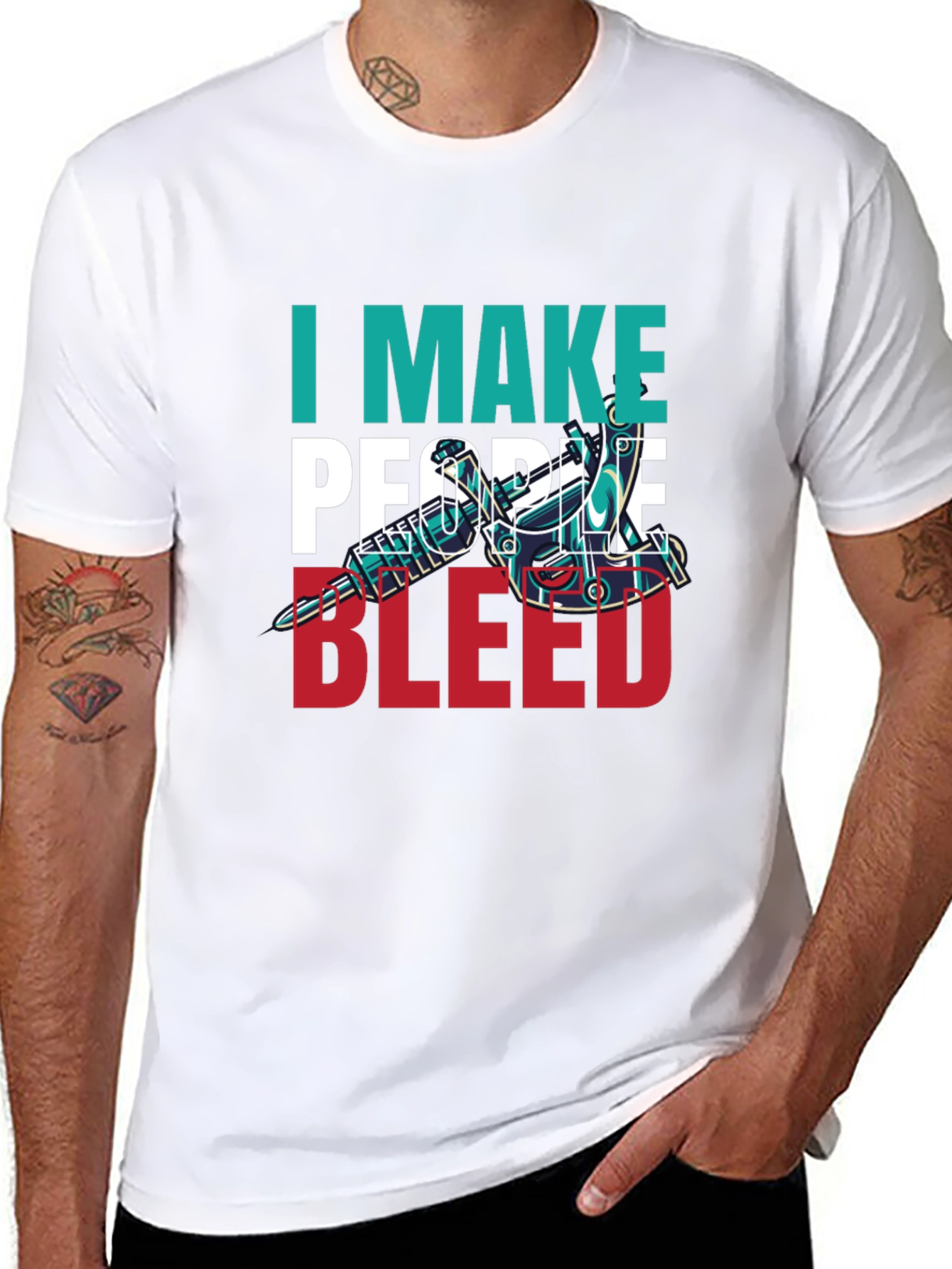 I Make People Bleed Tattoo Artist T-Shirt