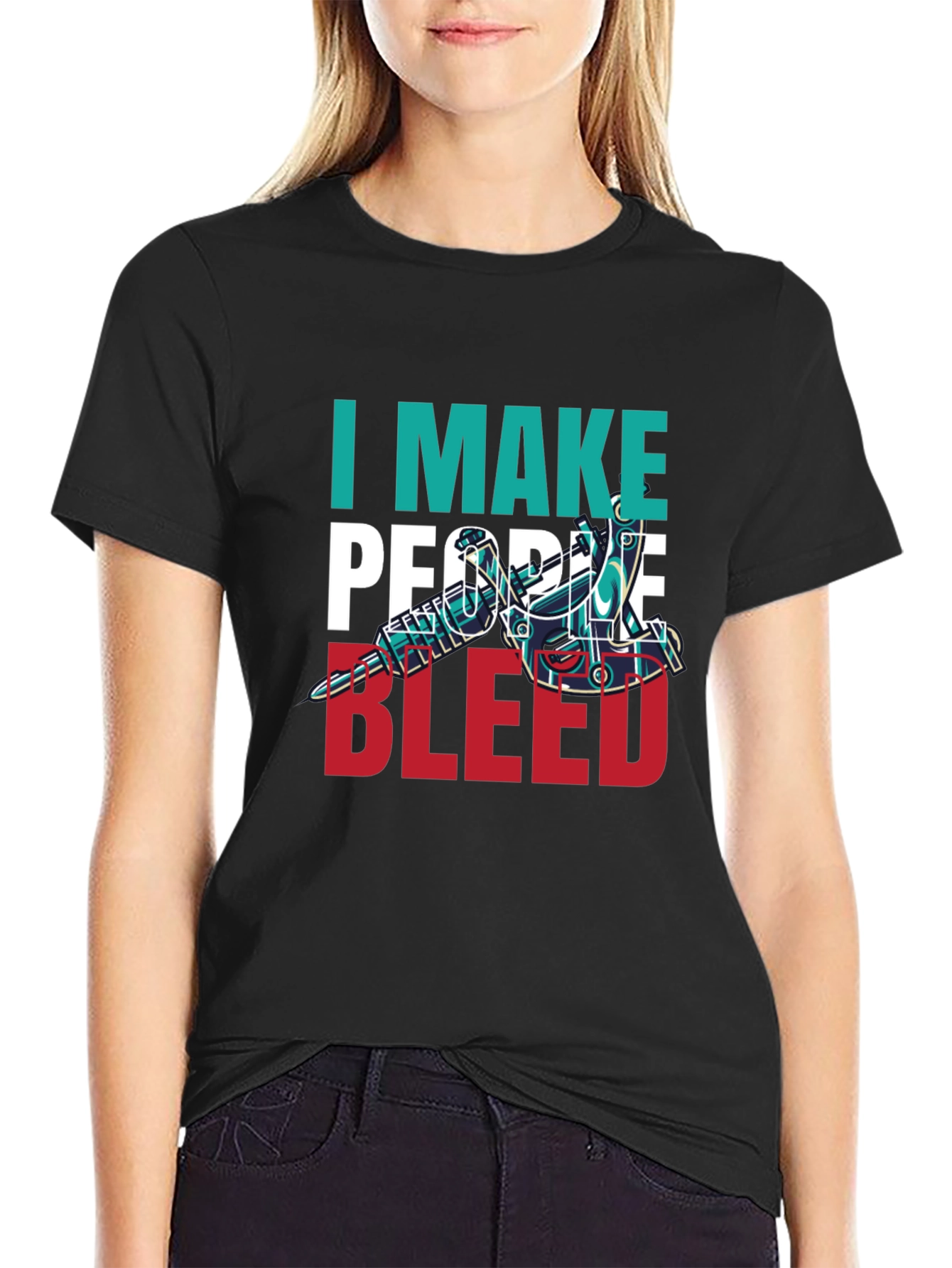 I Make People Bleed Tattoo Artist T-Shirt