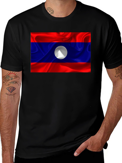Laos Flag T-Shirt - Show Your Pride