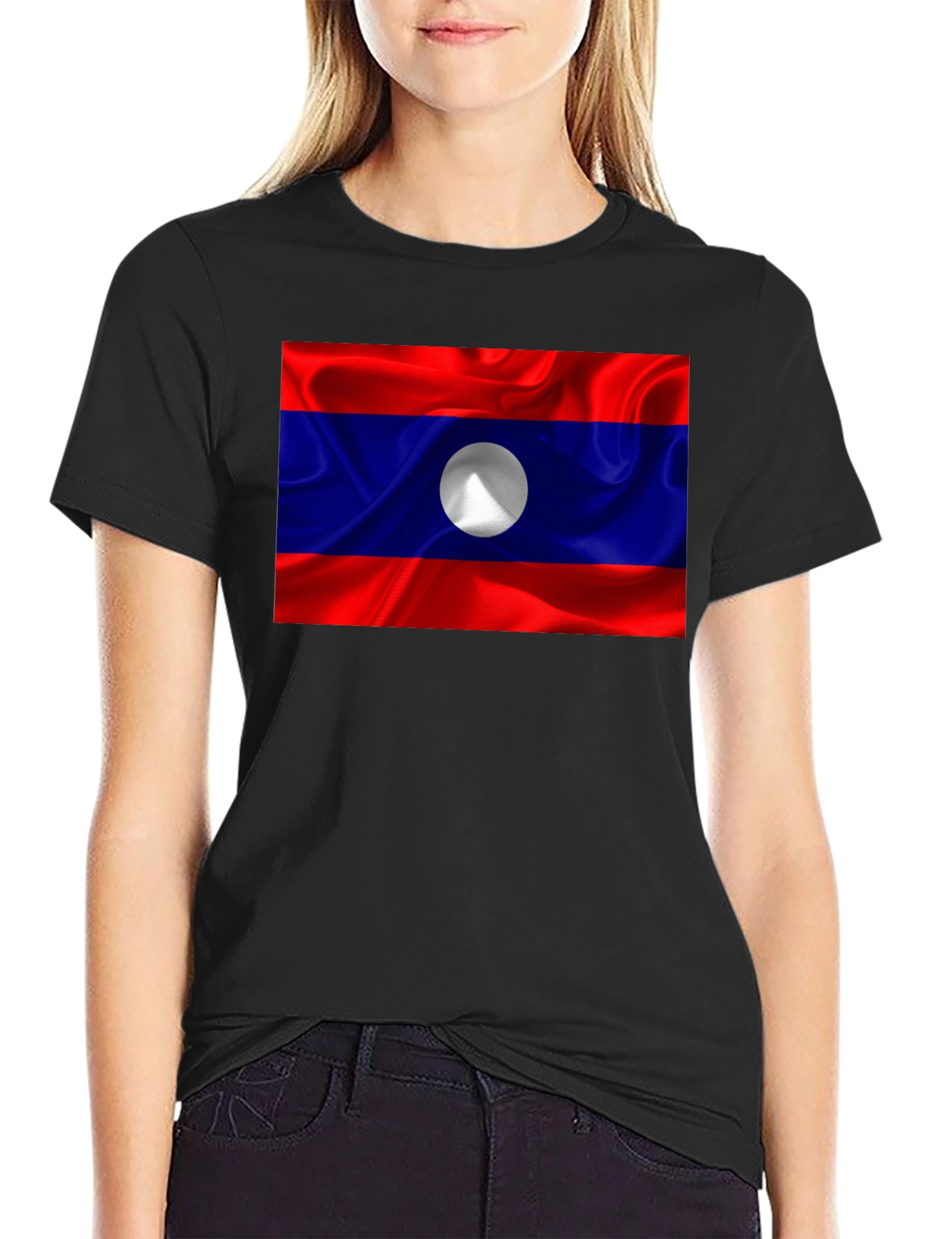 Laos Flag T-Shirt - Show Your Pride