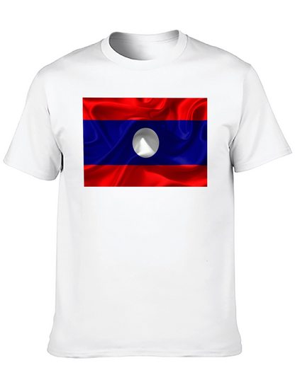 Laos Flag T-Shirt - Show Your Pride