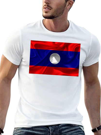 Laos Flag T-Shirt - Show Your Pride