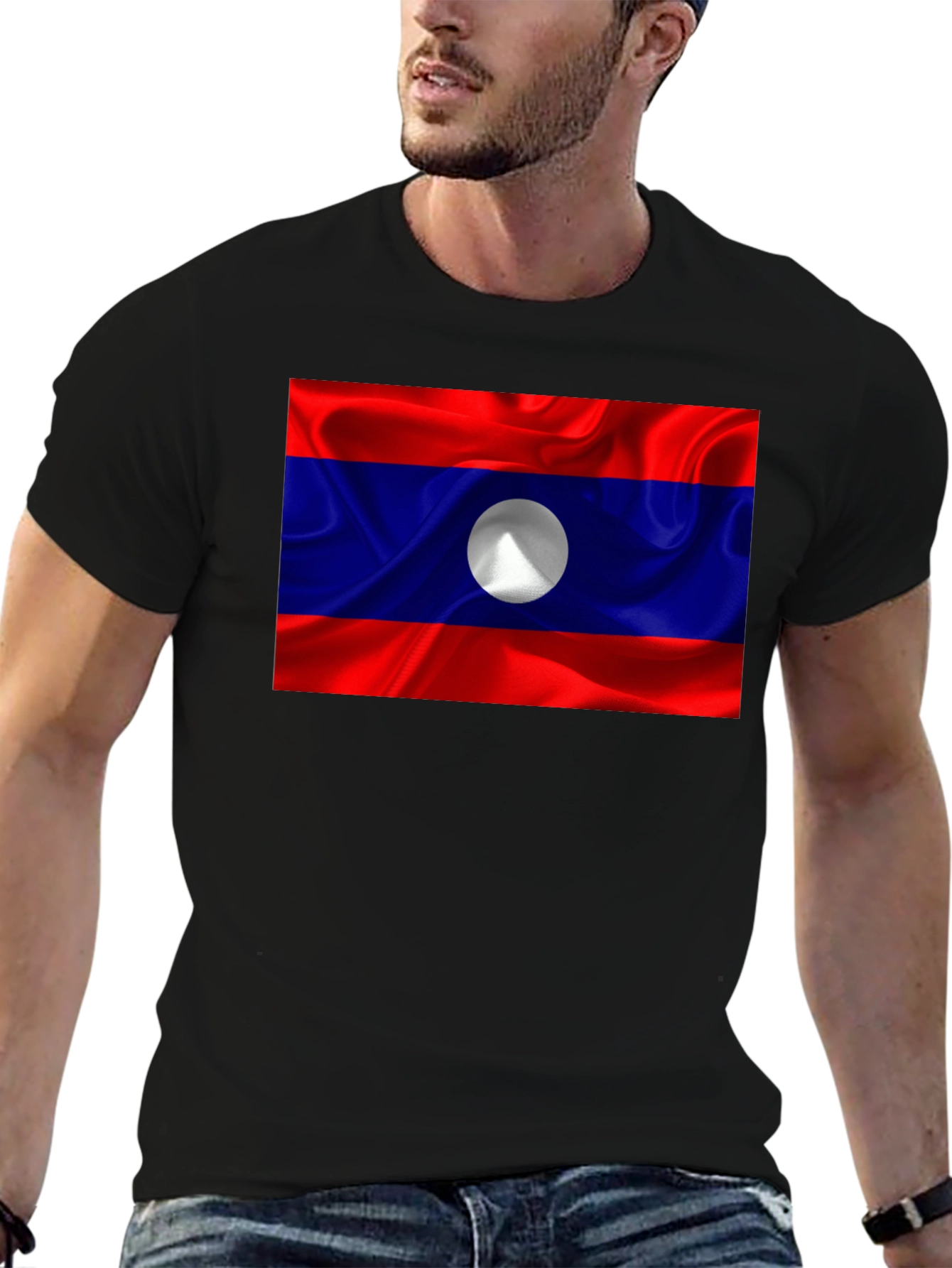 Laos Flag T-Shirt - Show Your Pride