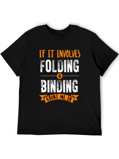 Folding & Binding Count Me In Black T-Shirt