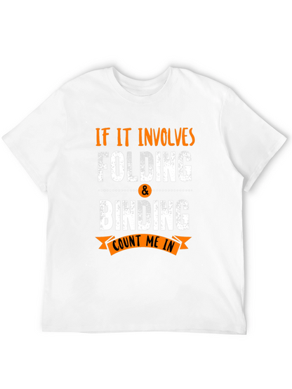 Folding & Binding Count Me In Black T-Shirt