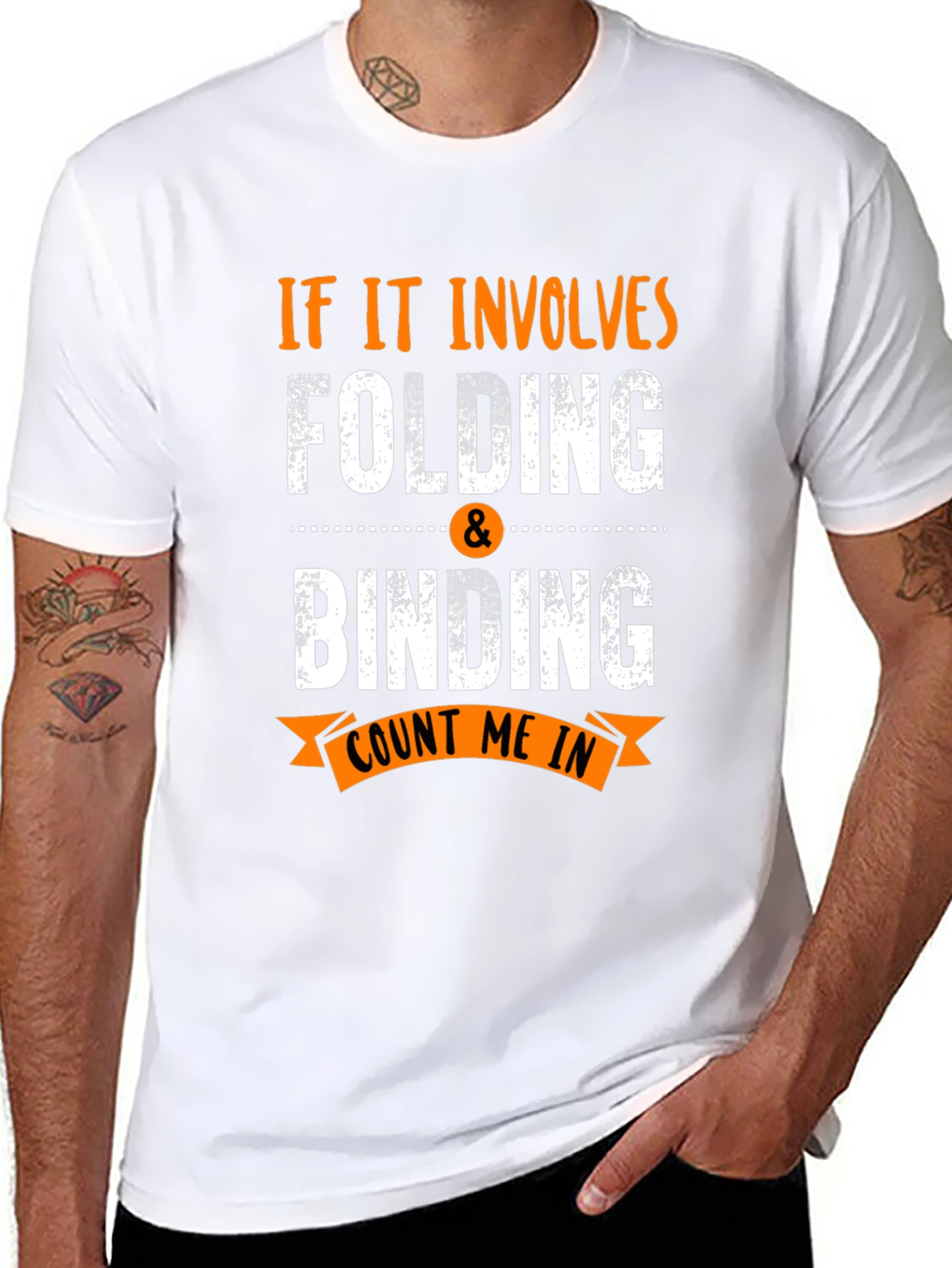 Folding & Binding Count Me In Black T-Shirt