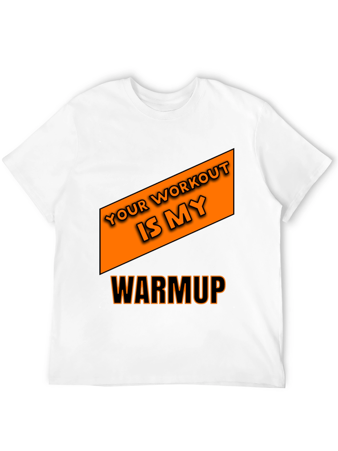 Workout Motivation Graphic Tee - Black Cotton T-Shirt