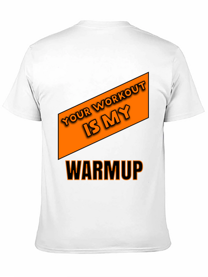 Workout Motivation Graphic Tee - Black Cotton T-Shirt