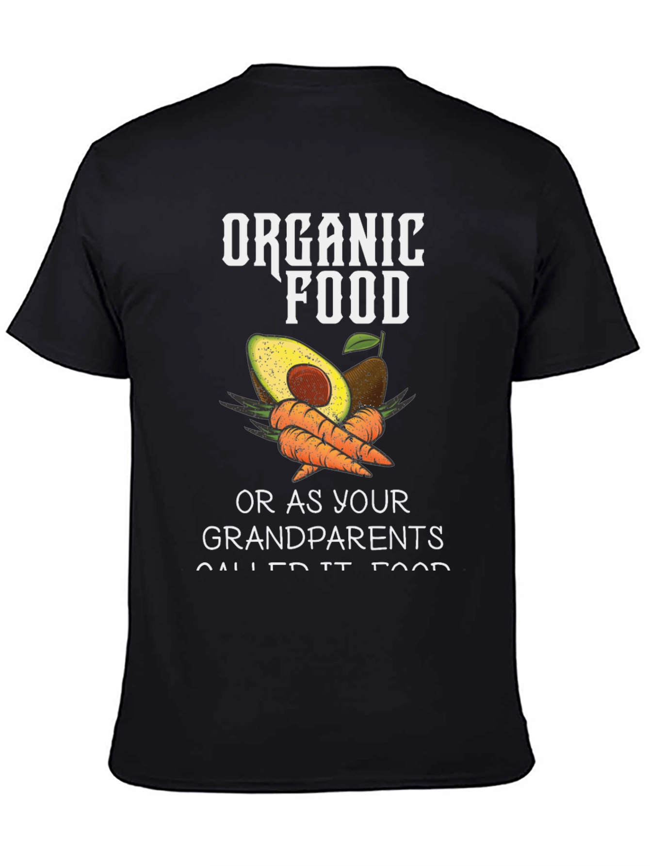 Organic Food T-Shirt - Avocado & Carrots