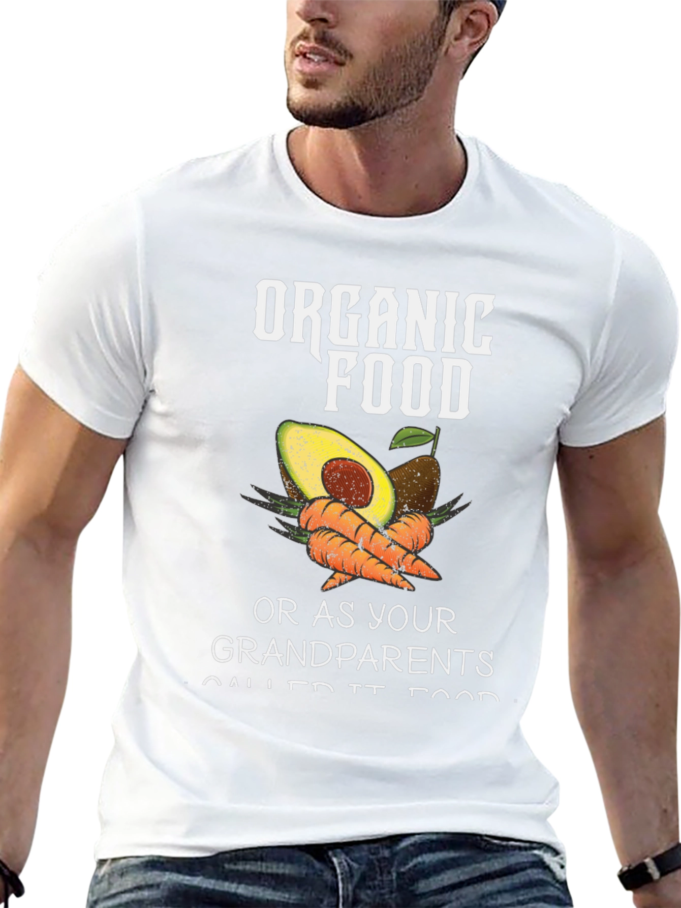 Organic Food T-Shirt - Avocado & Carrots