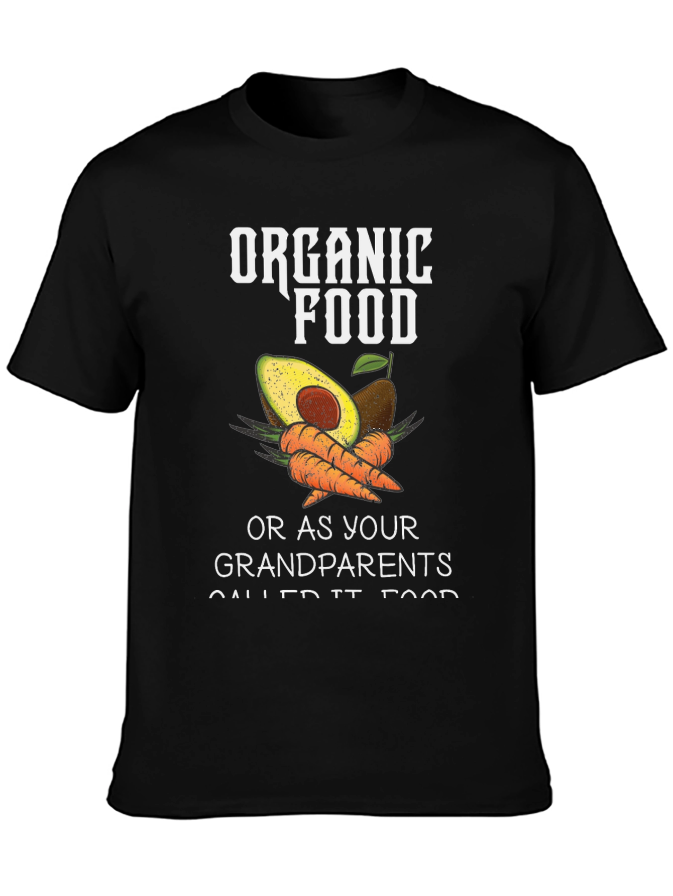 Organic Food T-Shirt - Avocado & Carrots
