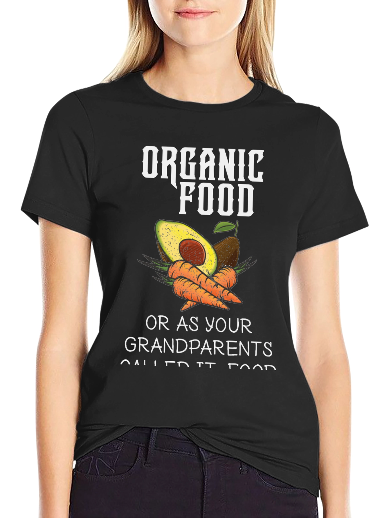 Organic Food T-Shirt - Avocado & Carrots