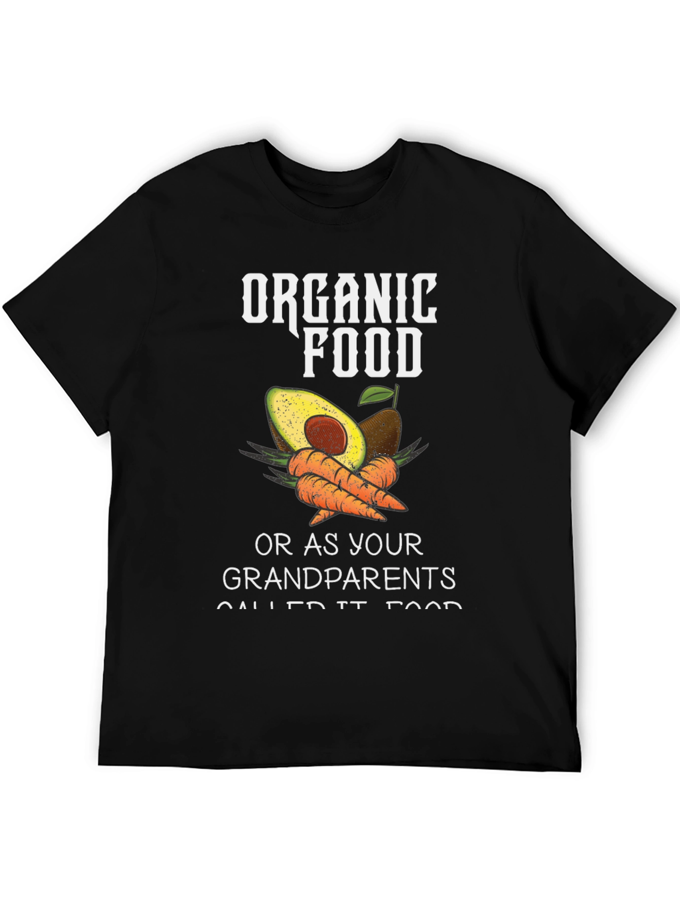 Organic Food T-Shirt - Avocado & Carrots