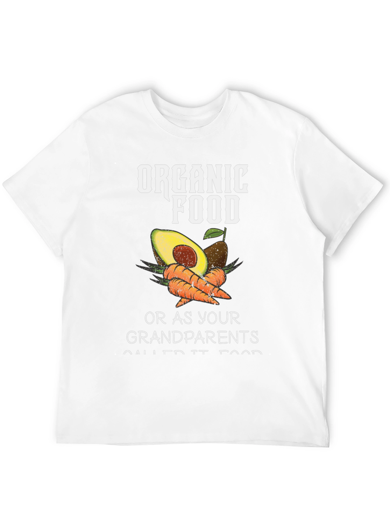 Organic Food T-Shirt - Avocado & Carrots