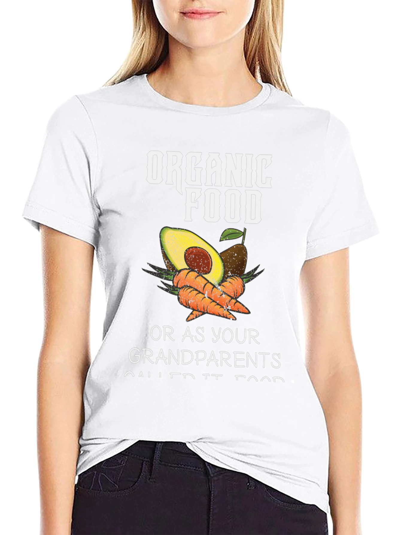 Organic Food T-Shirt - Avocado & Carrots