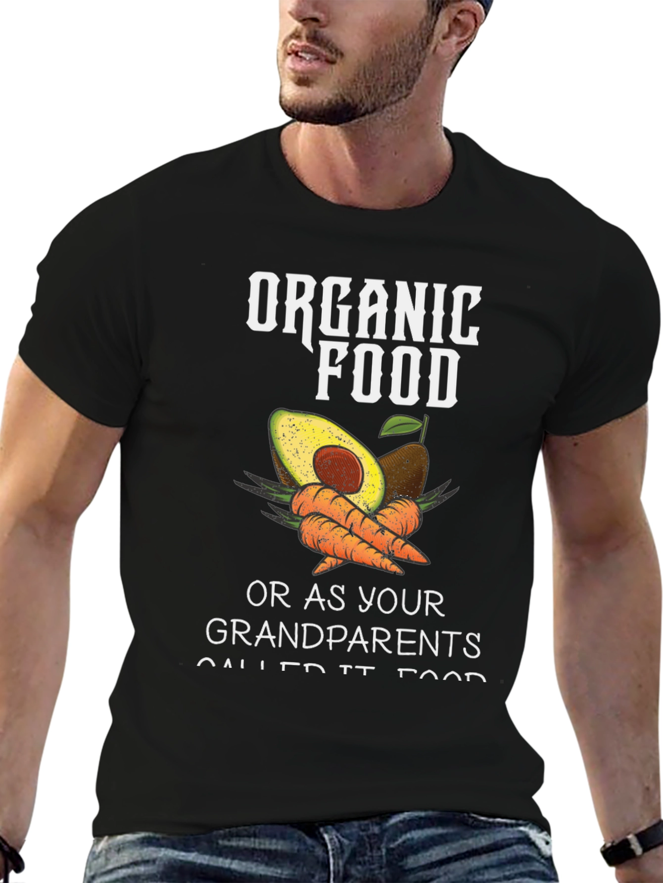 Organic Food T-Shirt - Avocado & Carrots