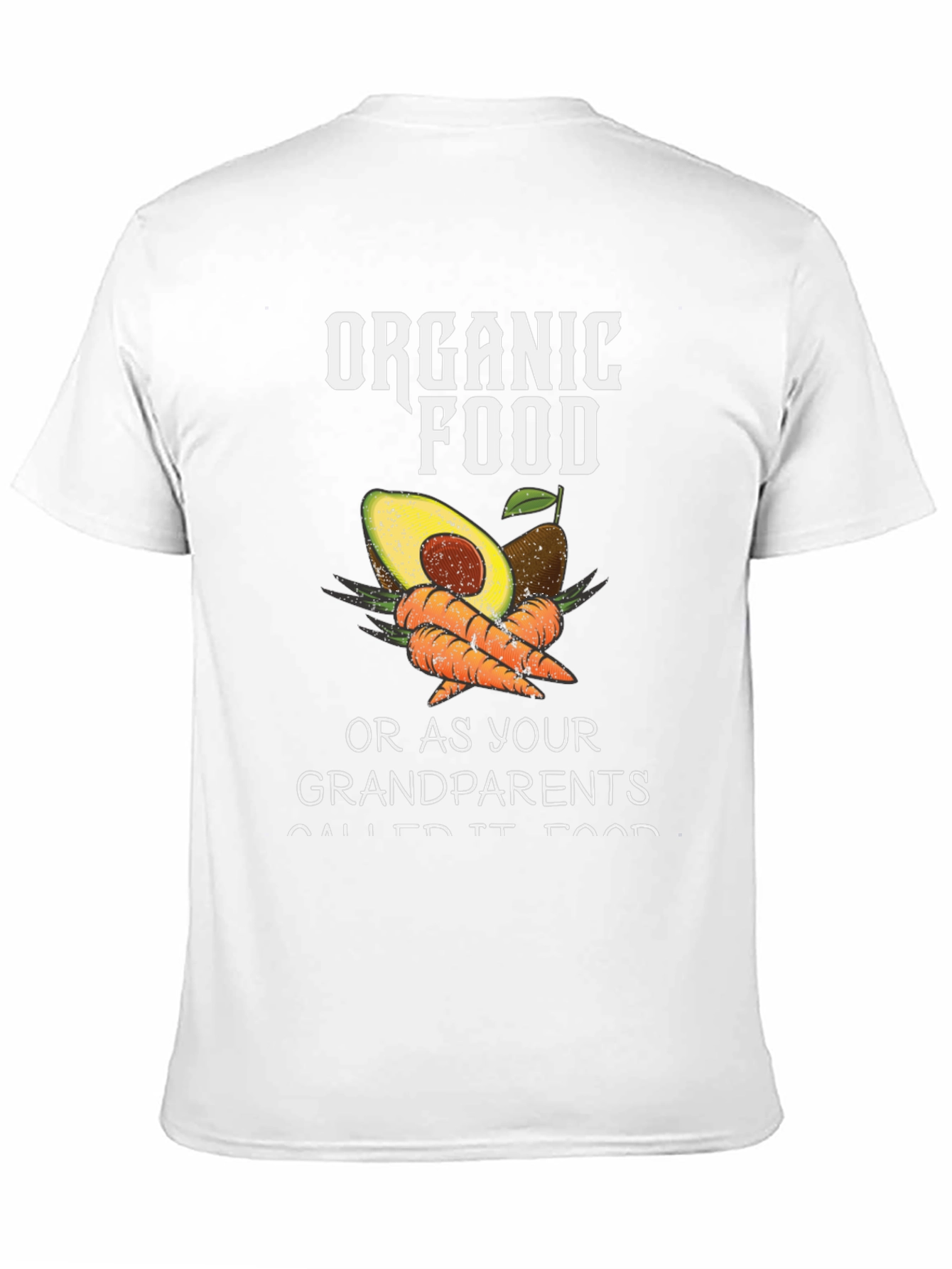 Organic Food T-Shirt - Avocado & Carrots