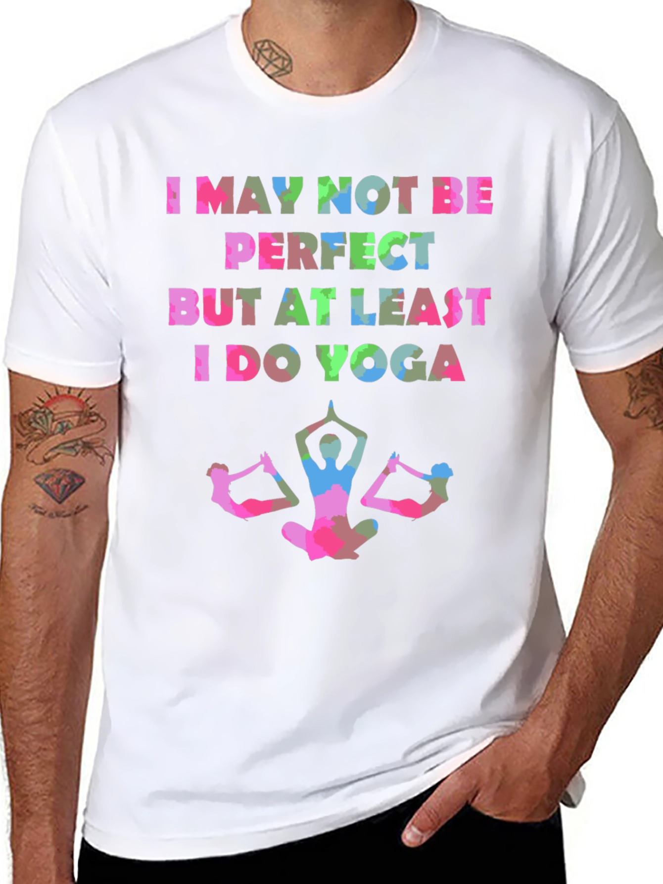 Yoga Lover Graphic Tee - I Do Yoga Design