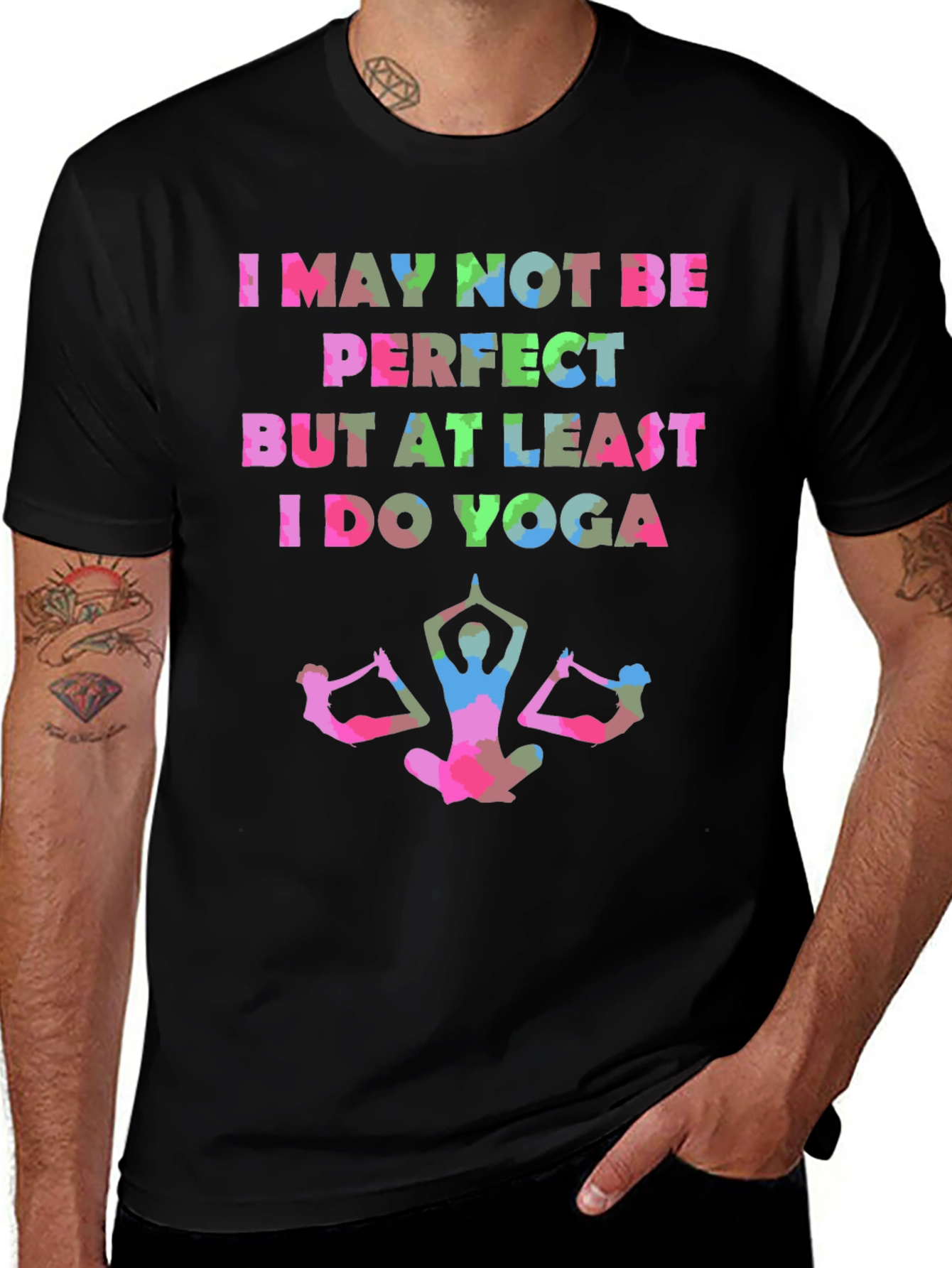 Yoga Lover Graphic Tee - I Do Yoga Design