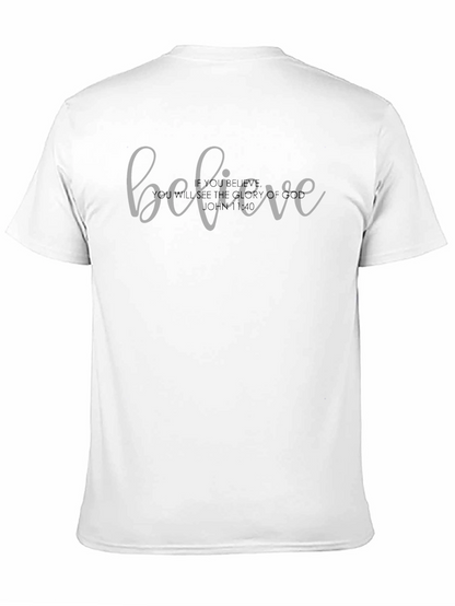 Believe Script T-Shirt - Faith Based Apparel
