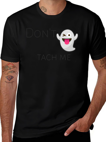 Funny Ghost Graphic T-Shirt - Dont Touch Me!