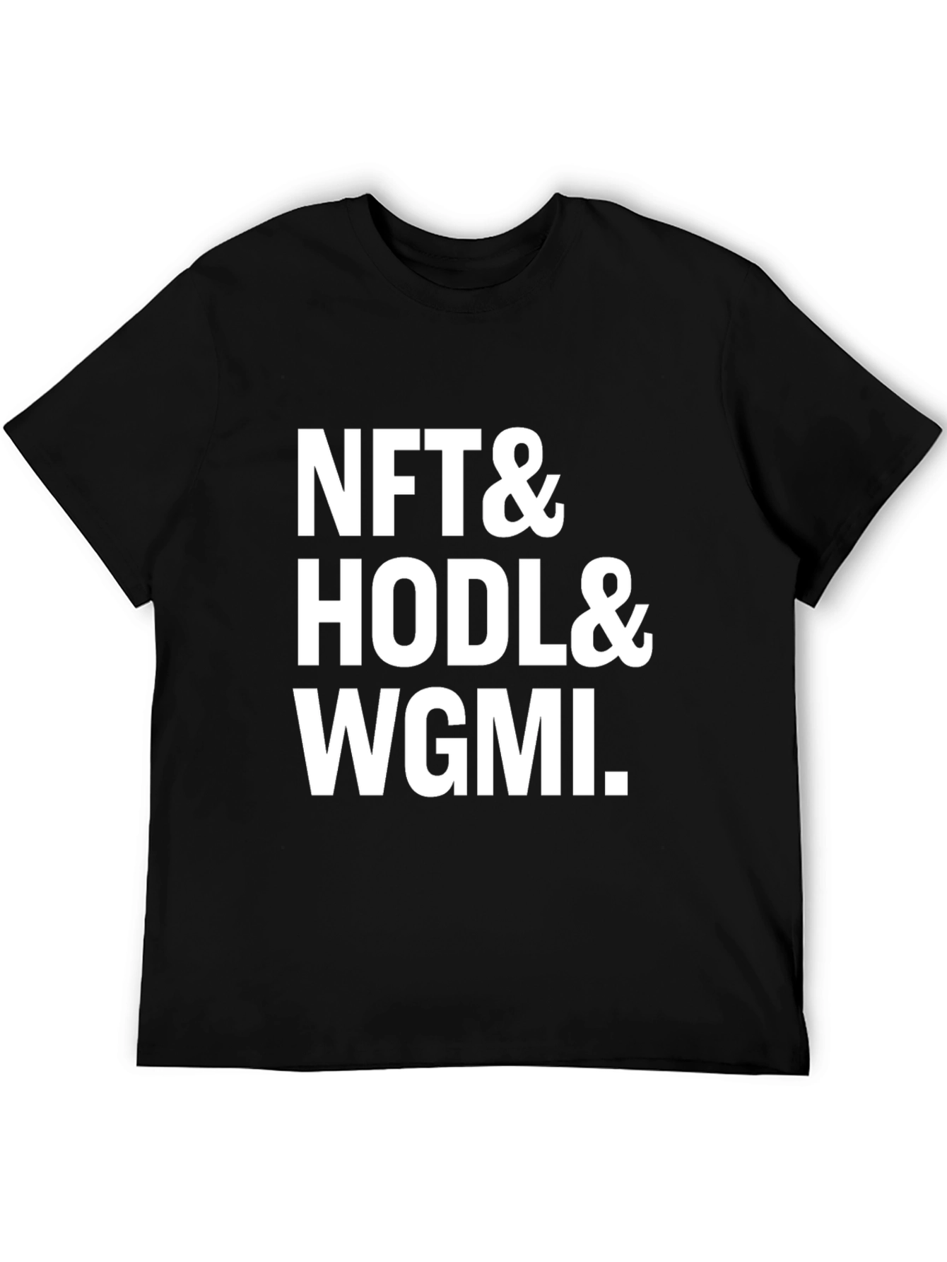 NFT HODL WGMI Black Graphic Tee