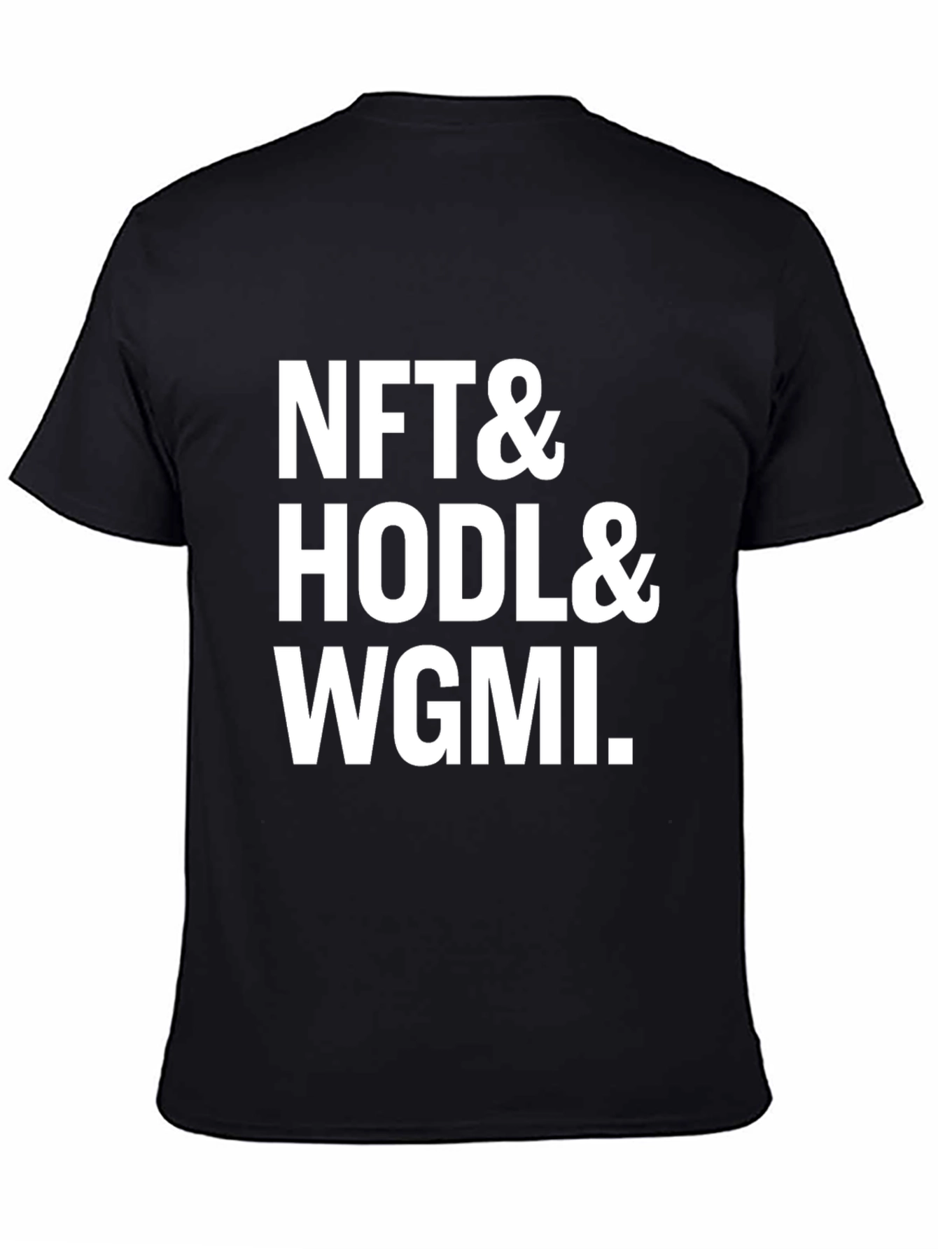 NFT HODL WGMI Black Graphic Tee