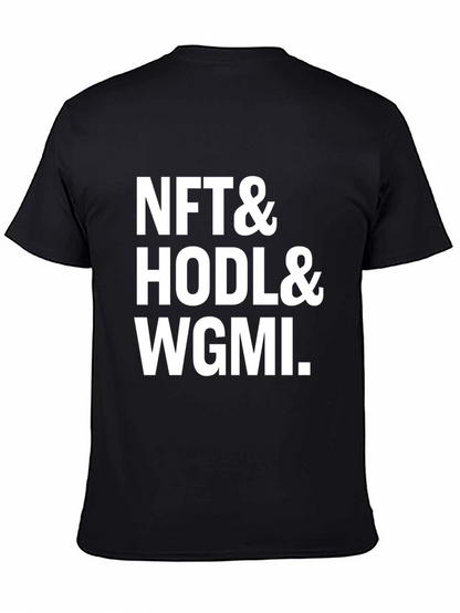 NFT HODL WGMI Black Graphic Tee