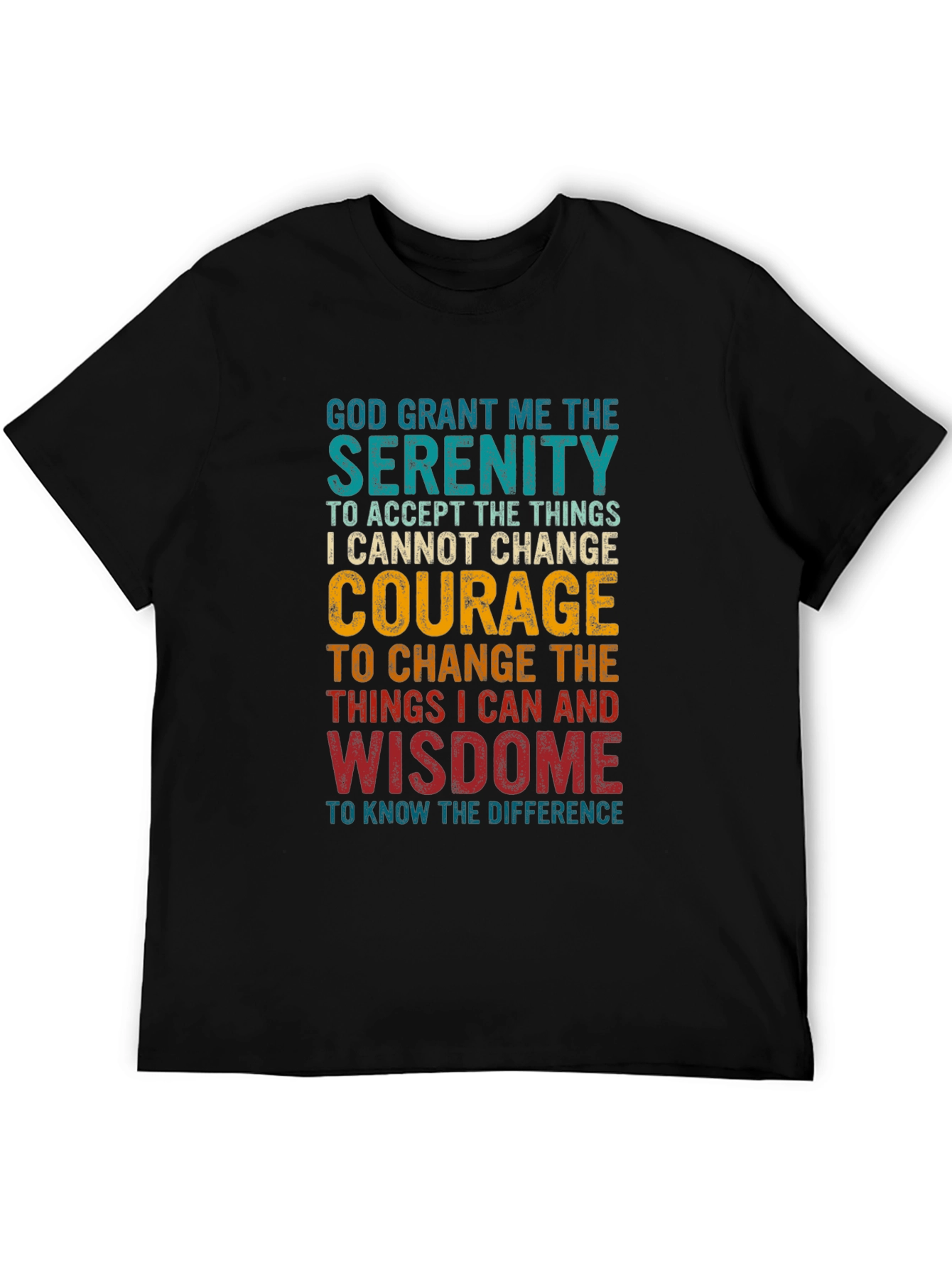 Serenity Prayer Graphic T-Shirt - Inspirational Tee
