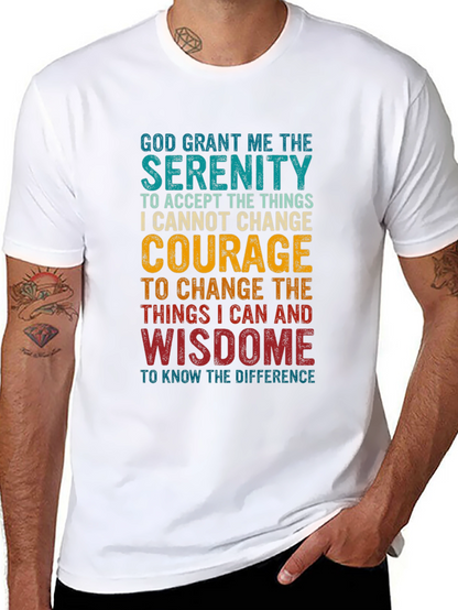 Serenity Prayer Graphic T-Shirt - Inspirational Tee