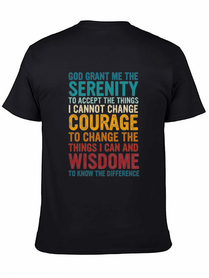 Serenity Prayer Graphic T-Shirt - Inspirational Tee