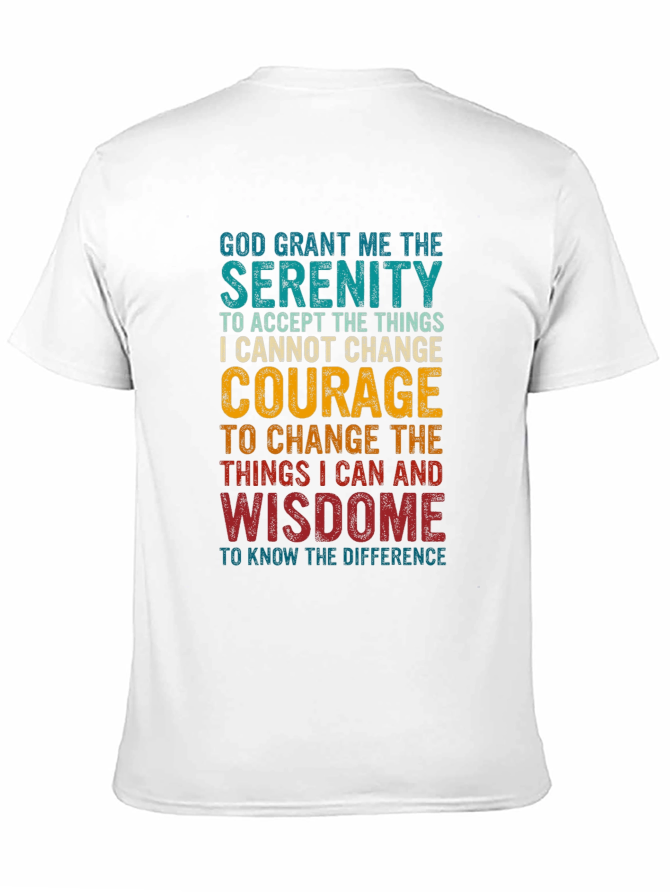 Serenity Prayer Graphic T-Shirt - Inspirational Tee