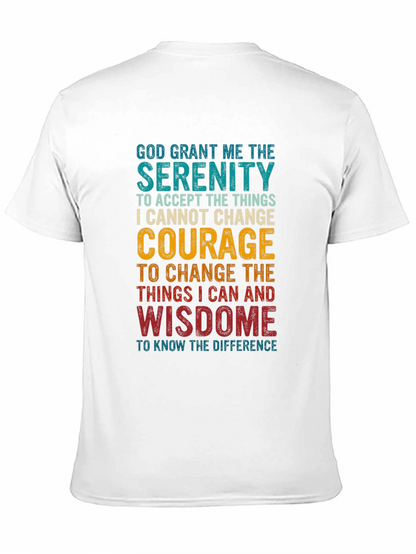 Serenity Prayer Graphic T-Shirt - Inspirational Tee
