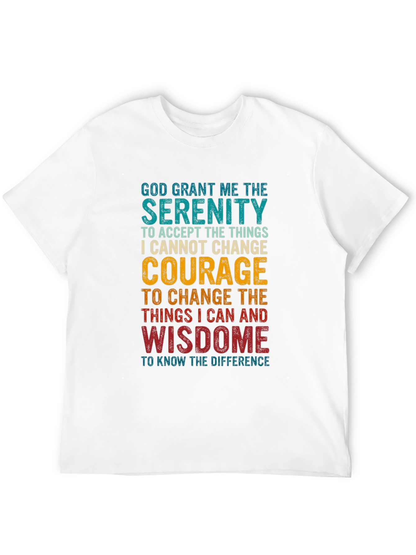Serenity Prayer Graphic T-Shirt - Inspirational Tee