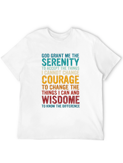 Serenity Prayer Graphic T-Shirt - Inspirational Tee