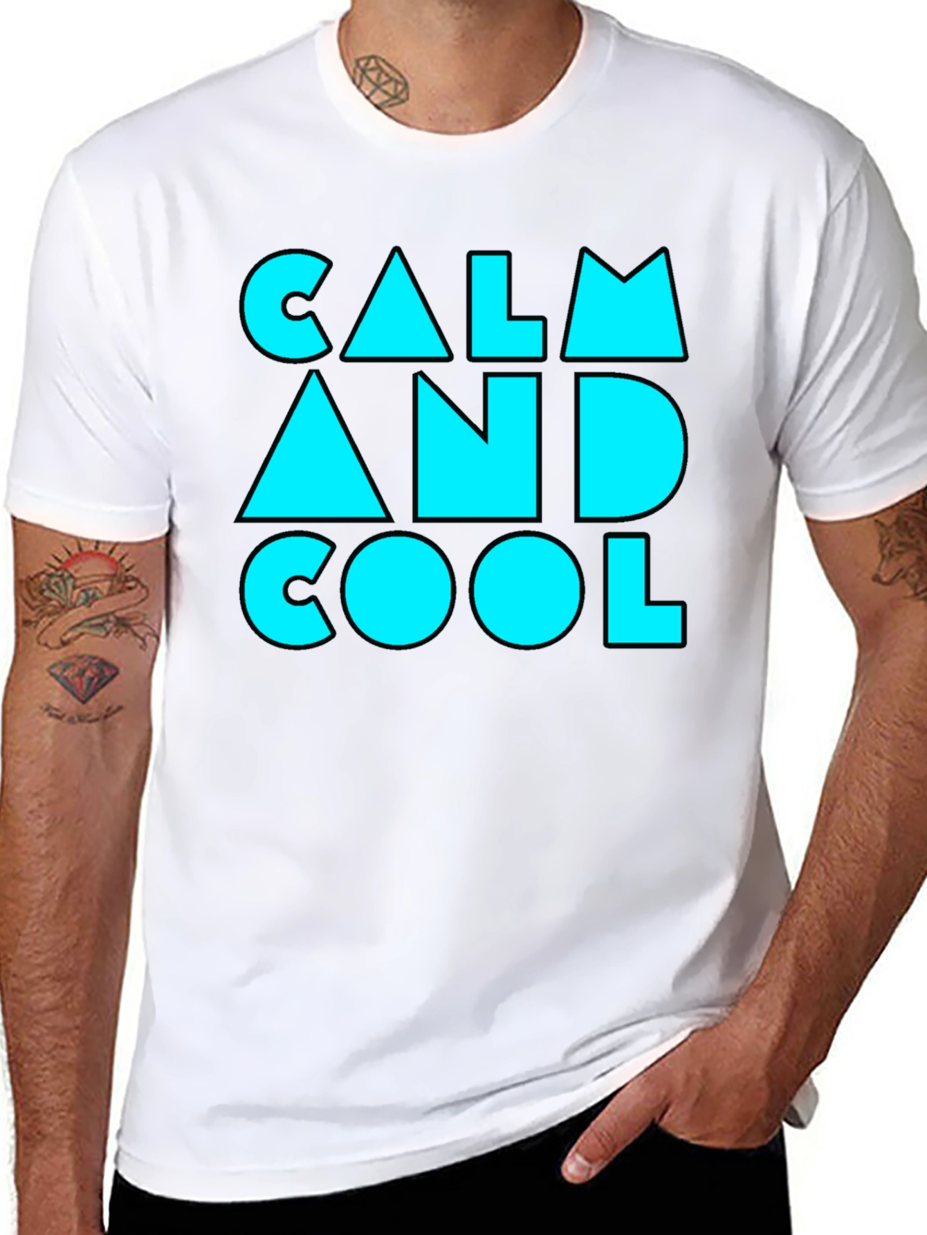 Calm and Cool Graphic Tee - Trendy Statement Shirt