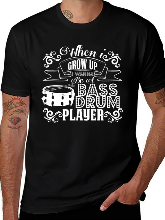 Bass Drum Player Graphic Tee - When I Grow Up