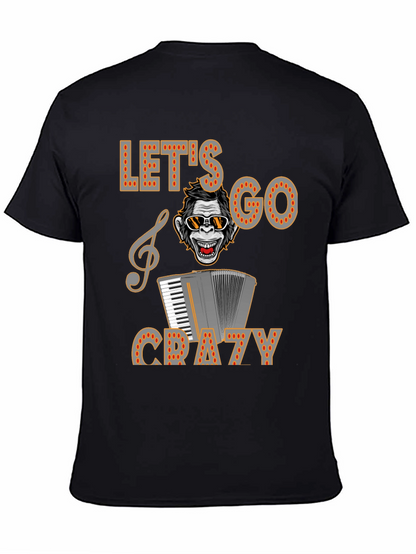 Lets Go Crazy Monkey Accordion T-Shirt