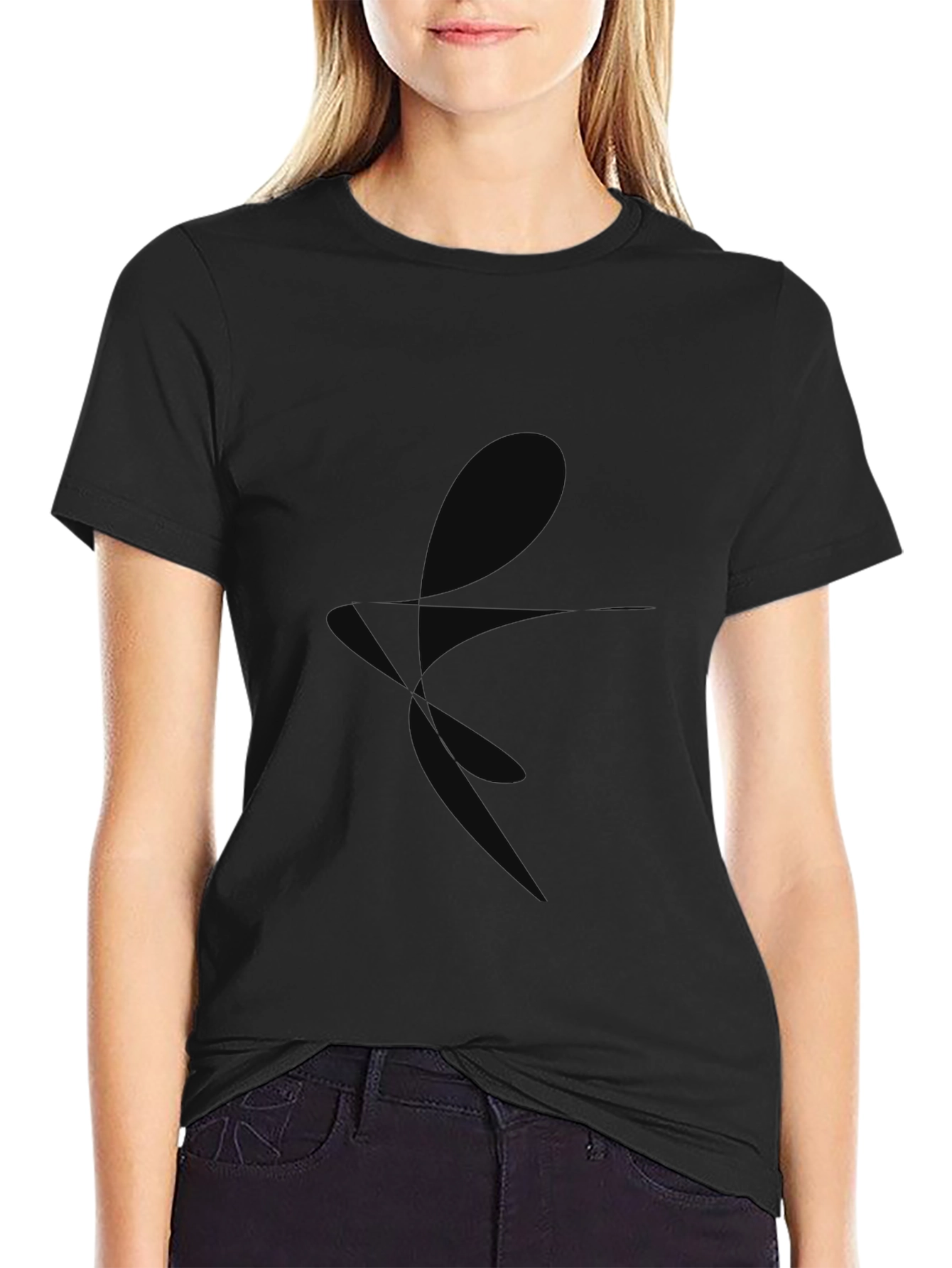 Black Graphic Tee - Modern Style