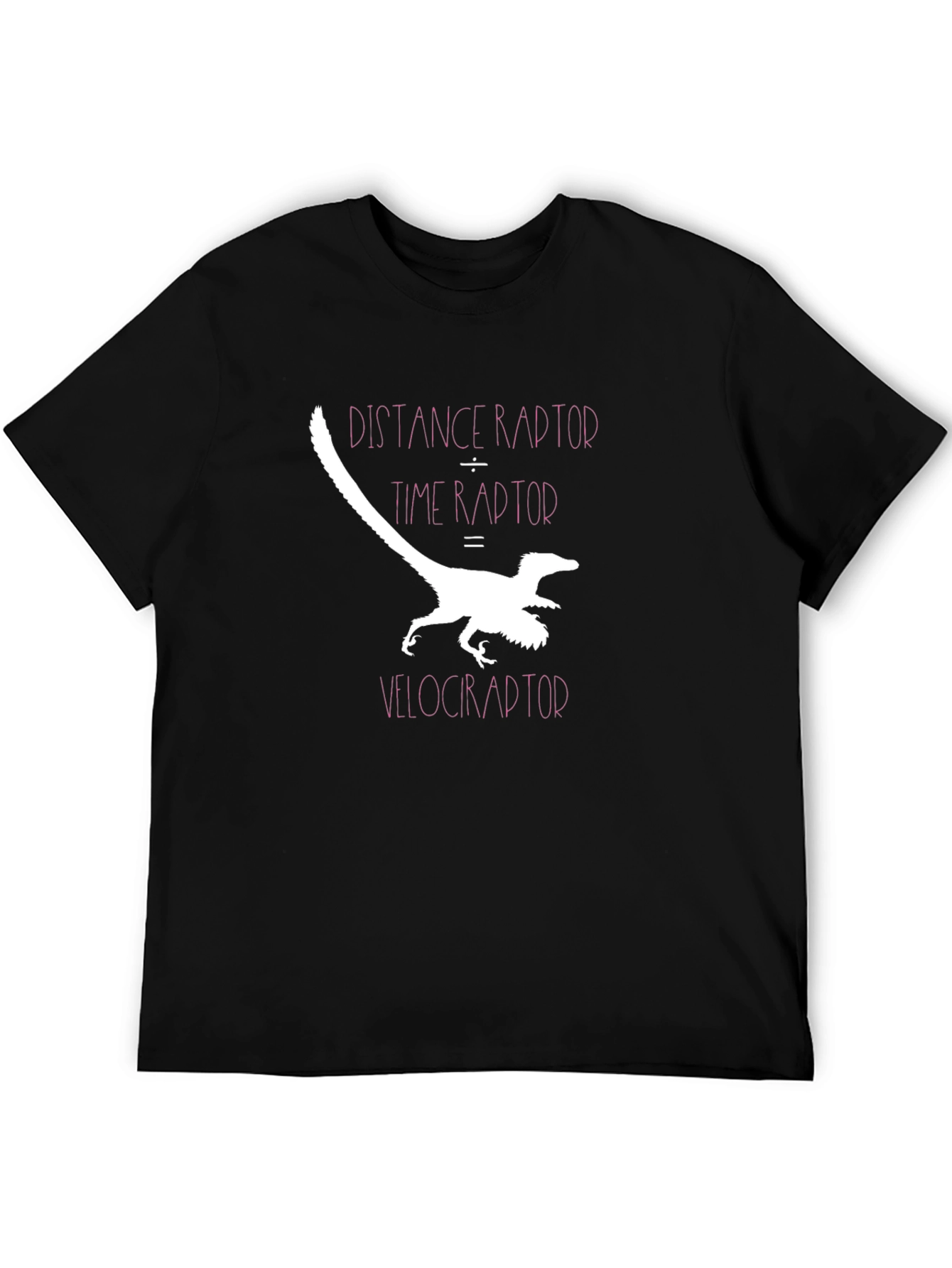 Velociraptor Science Humor Black Graphic Tee
