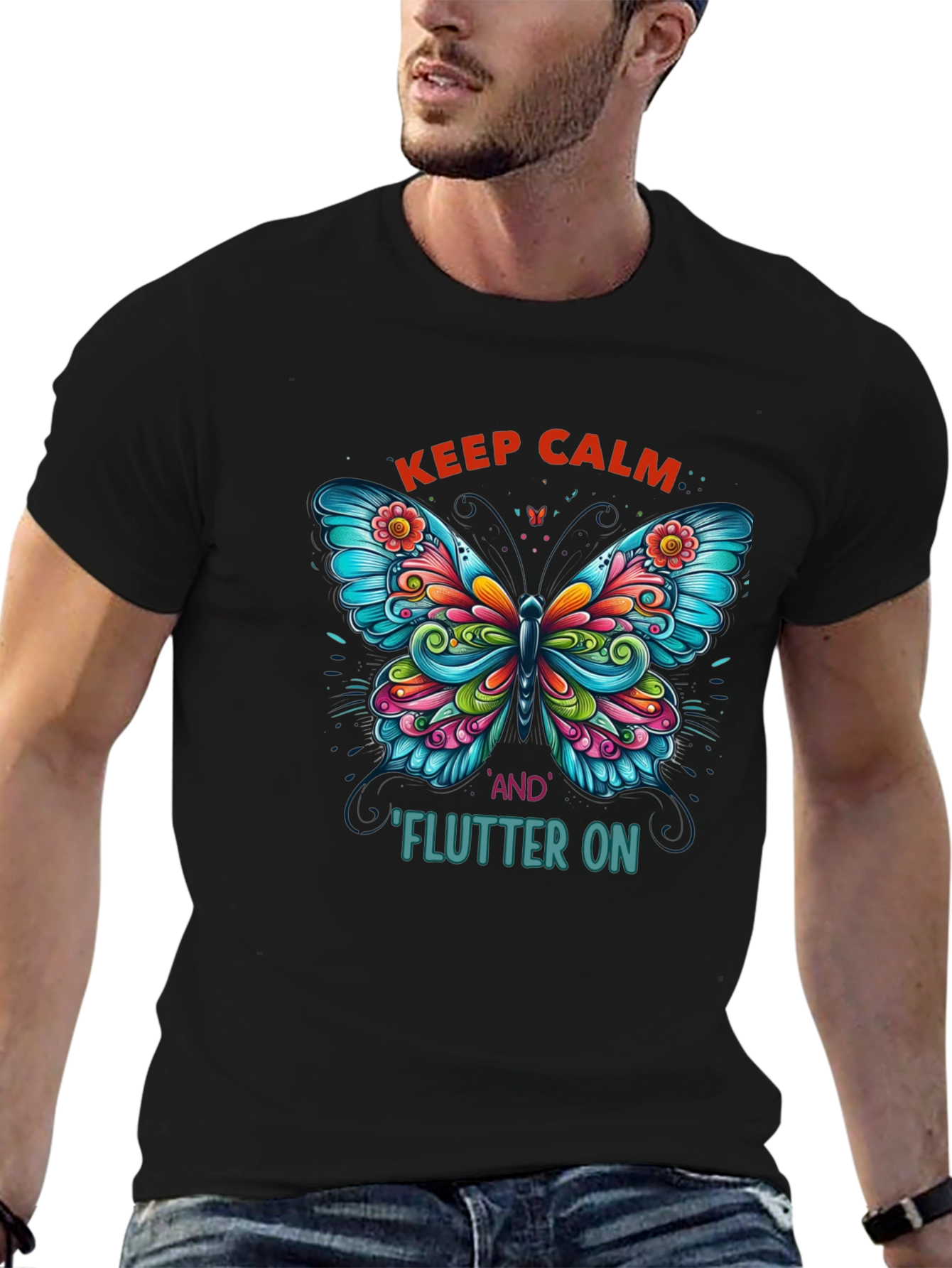 Keep Calm Butterfly T-Shirt