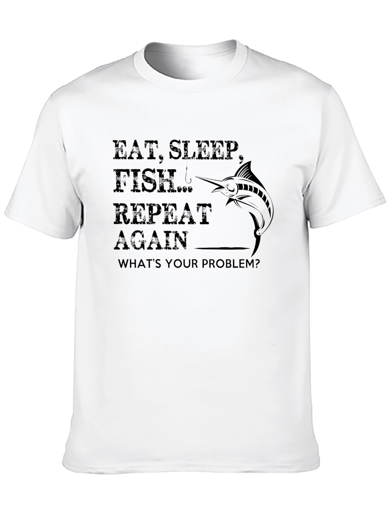Eat Sleep Fish Repeat Graphic Tee