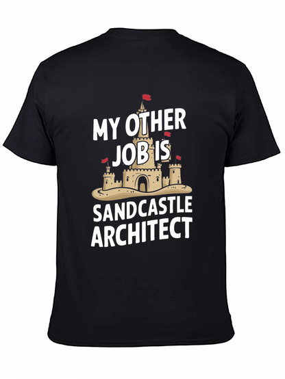 Funny Sandcastle Architect Black T-Shirt